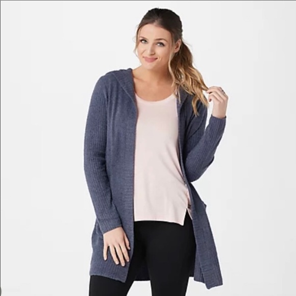 Barefoot Dreams Sweaters - Barefoot Dreams CozyChic Lite Relaxed Hooded Cardi